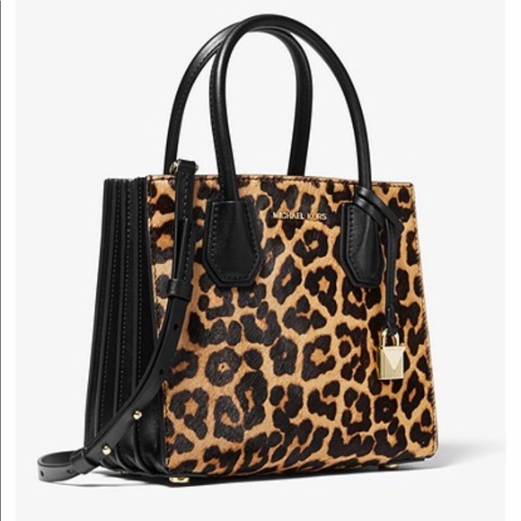 michael kors leopard calf hair handbag